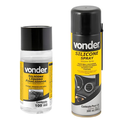 Kit Silicone Spray + Silicone Liquido Vonder