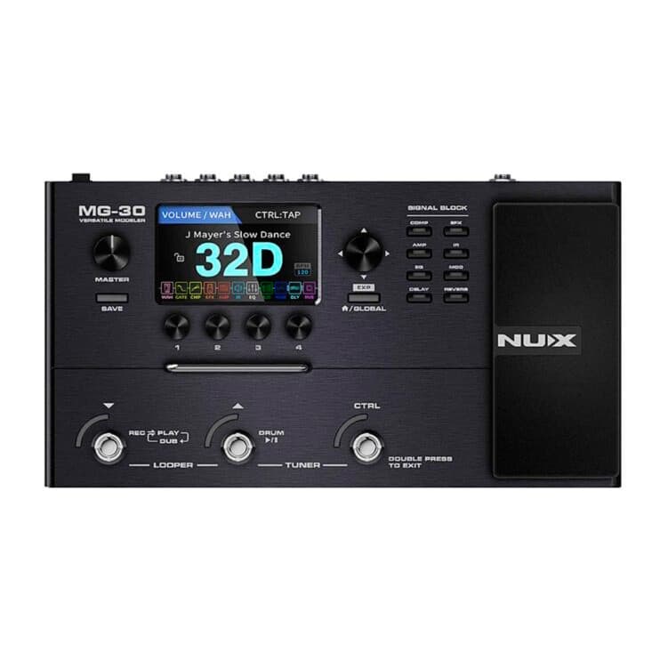 PEDALEIRA NUX MG30 PARA GUITARRA MULTI EFEITOS