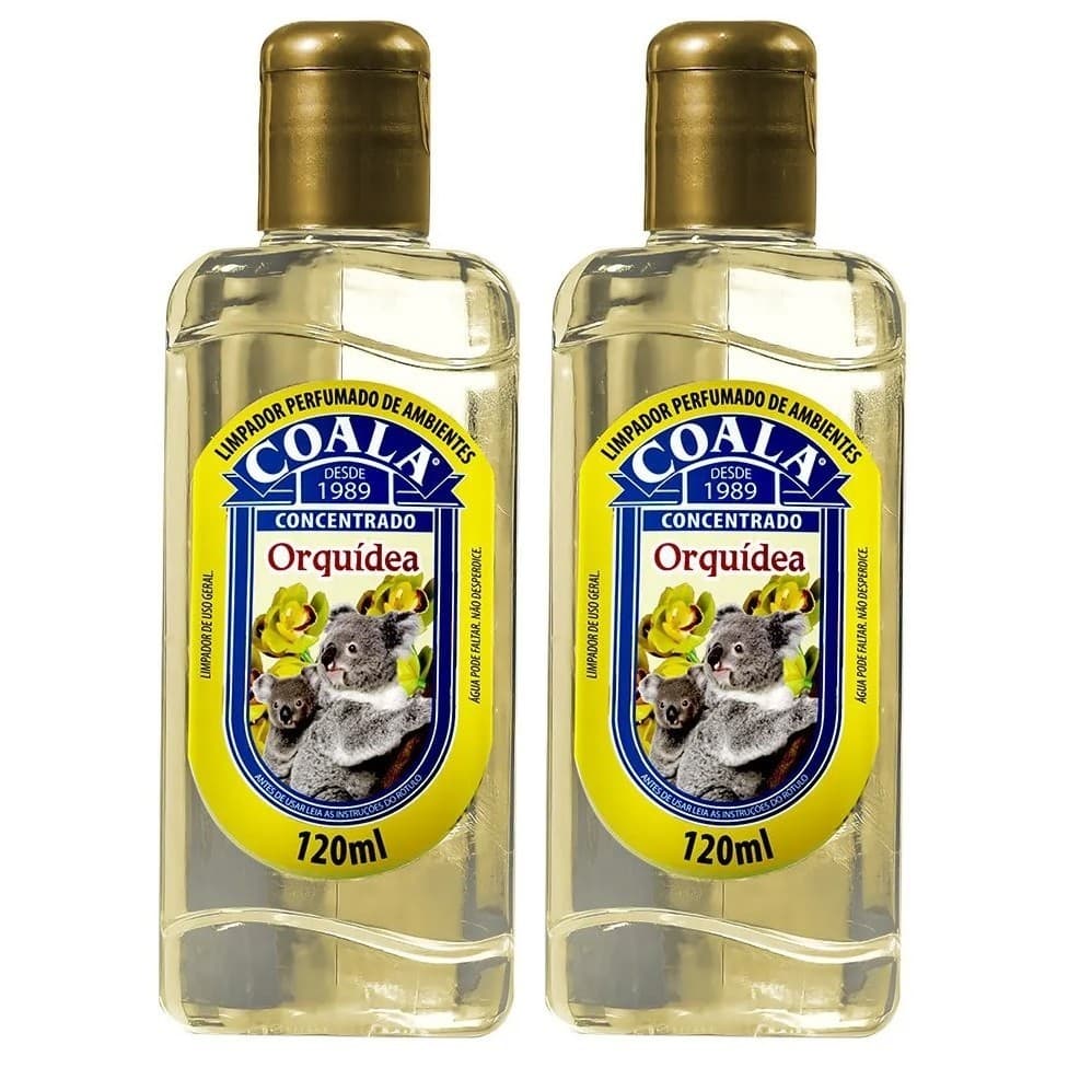 Kit 2 Coala Limpador Perfumado de Ambientes - Orquídea 120ML