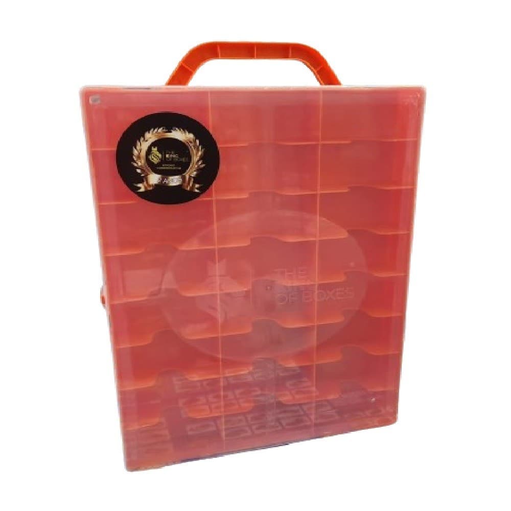 Maleta do colecionador Hot Wheels Matchbox  24Nichos Laranja