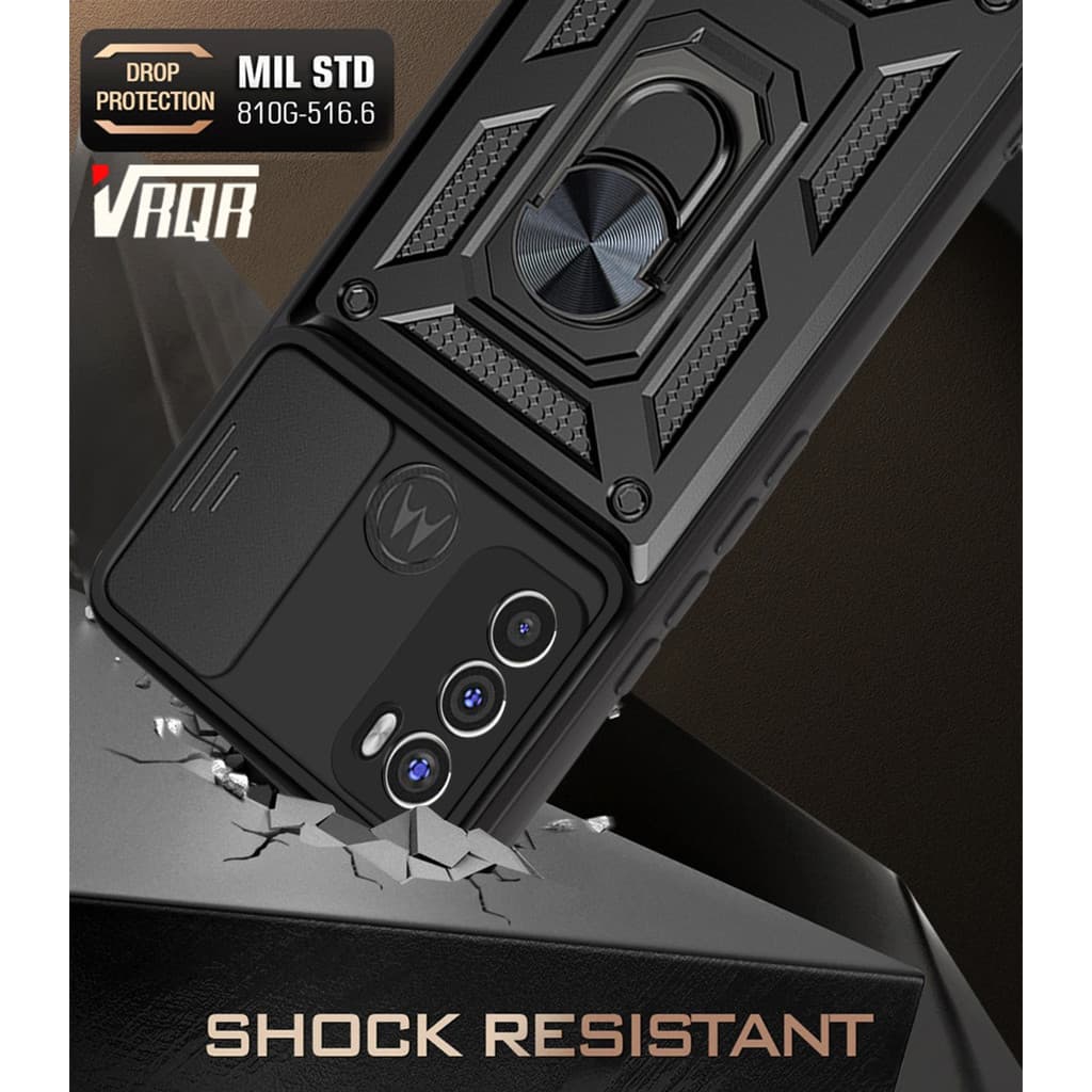 VRQR Para Motorola Moto G200 5G Edge S30 G71 5G Armadura De Nível Militar Anti Queda Suporte De Anel Magnético Capa De Telefone
