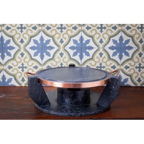 Churrasqueira Gourmet Fondue de Pedra Sabão Grande 32 cm