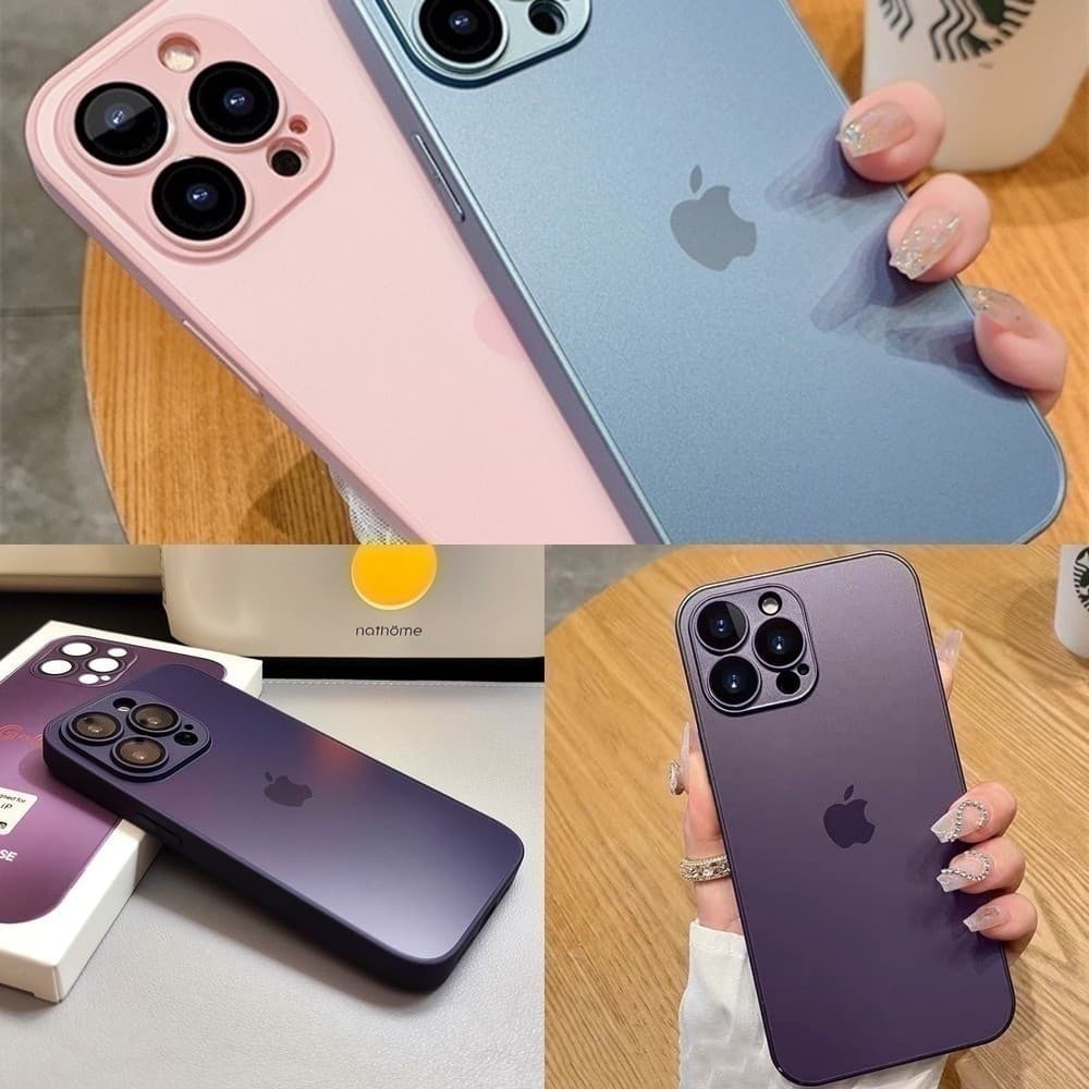capa 13promax iphone11 12promax 12pro 12promax traseira 14promax de vidro lente protetora vidro proteção fosco de alta tampa qualidade ag parafosco vidro capa case