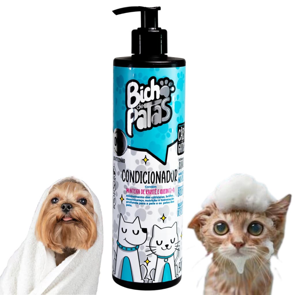 Condicionador para Pets Hidratação Brilho  Desembaraço 500ml