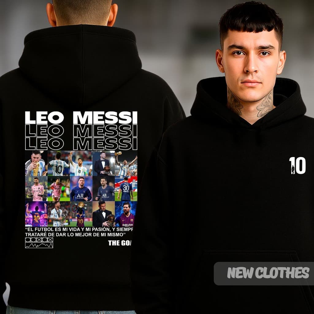 Moletom Lionel Gênio Do Futebol Messi The Goat Ídolo Craque Goleador Seleção Argentina
