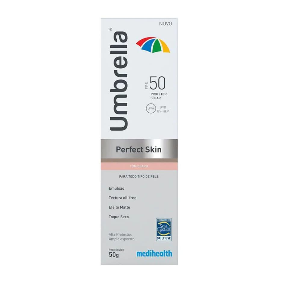 Protetor Solar Umbrella Perfect Skin FPS50 Tom Claro 50g