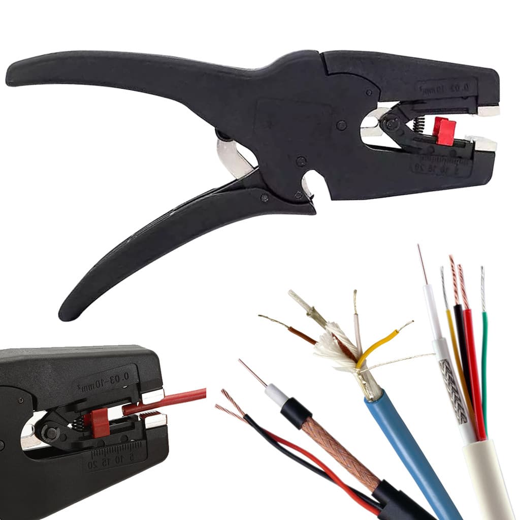 Novo Descascador De Fios Cortador Stripper Ferramenta Descascamento Para Comprimento Gama Eletricista Fio