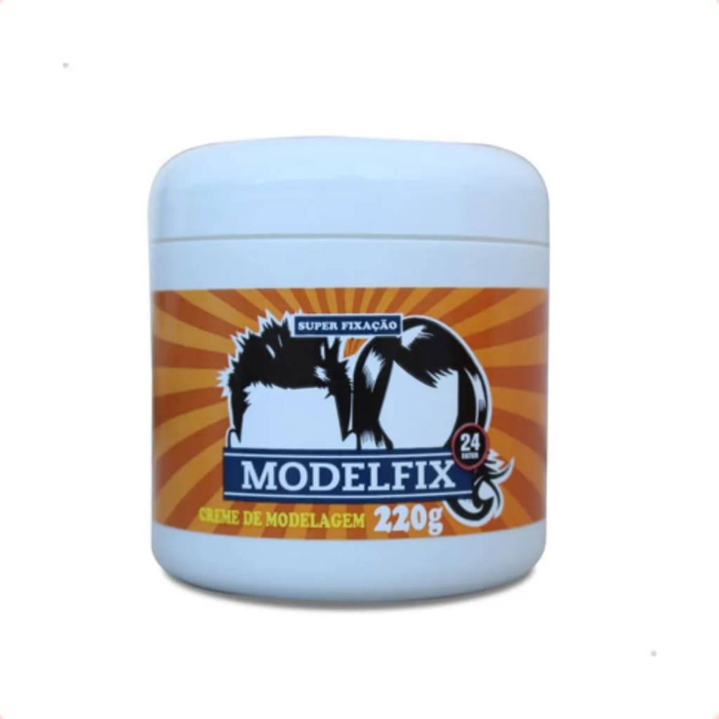 Creme Modelador Modelfix 220g Fixação Extra Forte Cabelos Alinhados