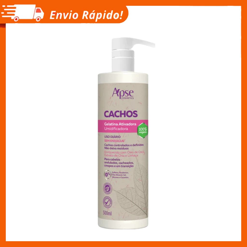 Gelatina Apse Cachos Ativadora de Cachos 500 ml Profissional - Apice