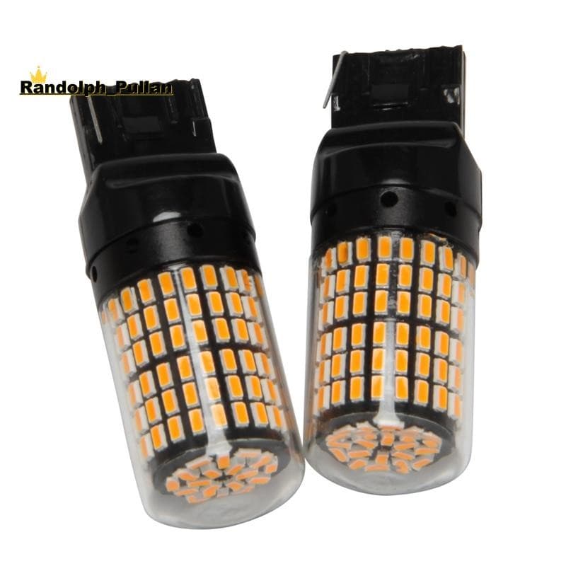 2 Pçs Super Brilhante Canbus T20 7440 W21W Wy21W 144-Smd Luz Reversa Sinal De Volta Livre De Erros Sem Flash Lâmpadas Le