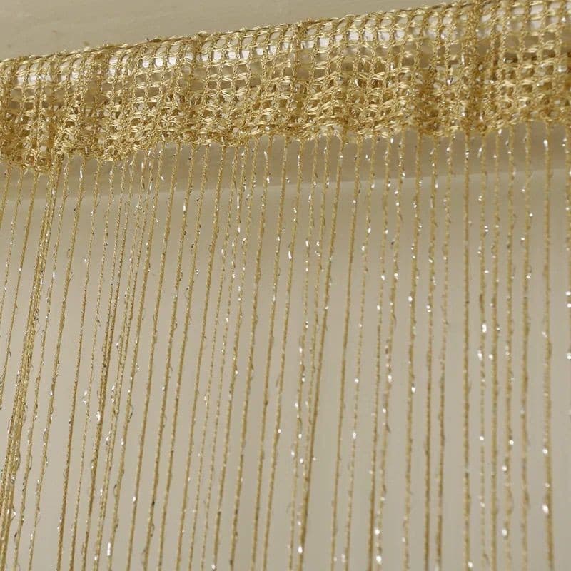 Cortina De Linha 1M x 2M Com Brilhos Colorida para Sala de Estar, Decoração de Casa 8209
