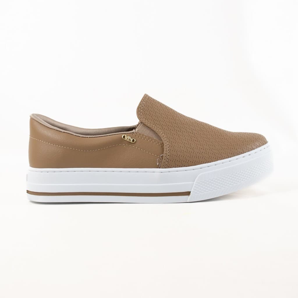 Tênis Via Marte Feminino Anabela Plataforma Slip On Elástico 027-027-02