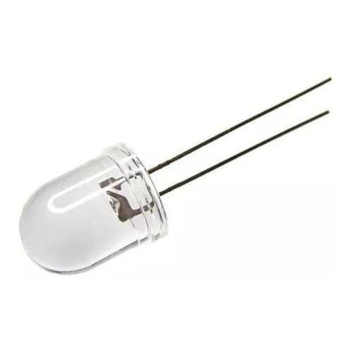 Kit 5 Peças Led 10mm Alto Brilho Verde 15000-18000mcd