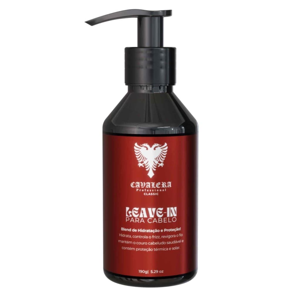 Leave-In Masculino Cavalera Classic 190g Proteção Térmica Solar Saúde Couro Cabeludo Revigora o Fio