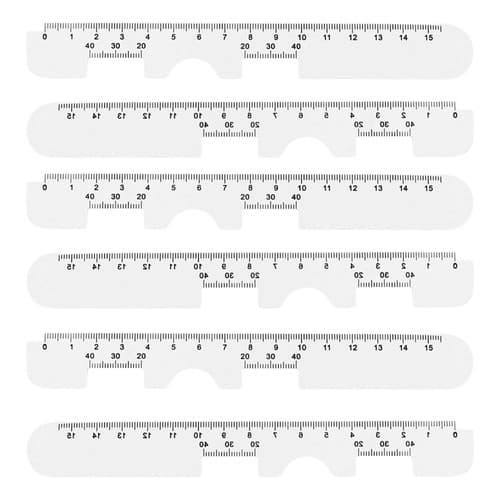 10 Régua Medir Distância Pupila Dp Óptica Optometria Precisa Ópticas e Optometria Leve e Portátil