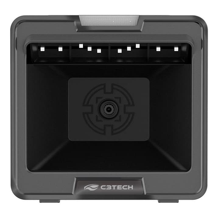 Leitor De Codigo De Barras C3tech Fixo 1d/2d Usb Lb-d500bk