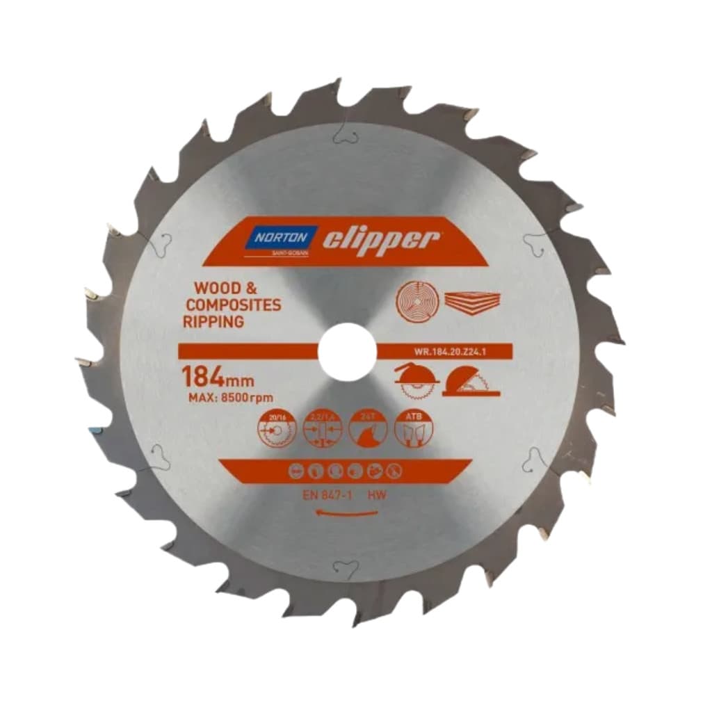 Disco de Serra Clipper 24 Dentes CX10IMP 184X20/16 Norton