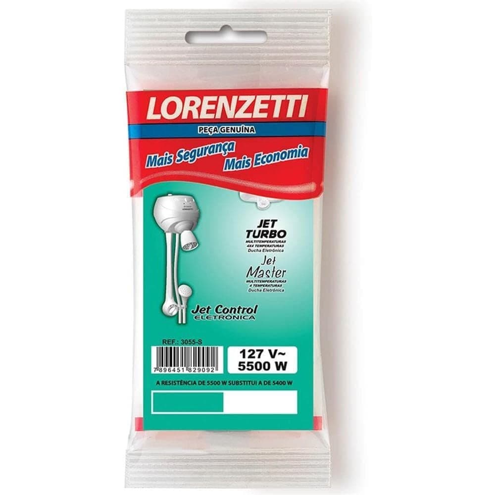 Resistência para Chuveiro Elétrico Jet Control Eletrônico, Jet Master E Jet Turbo 5500w 110v Lorenzetti