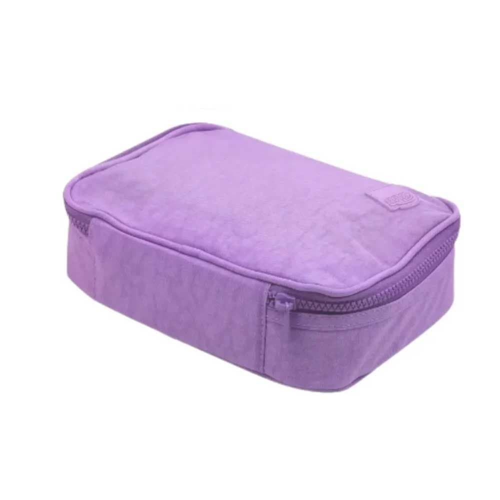 Estojo Escolar Box 100 Pen Nylon Lilás - BRW