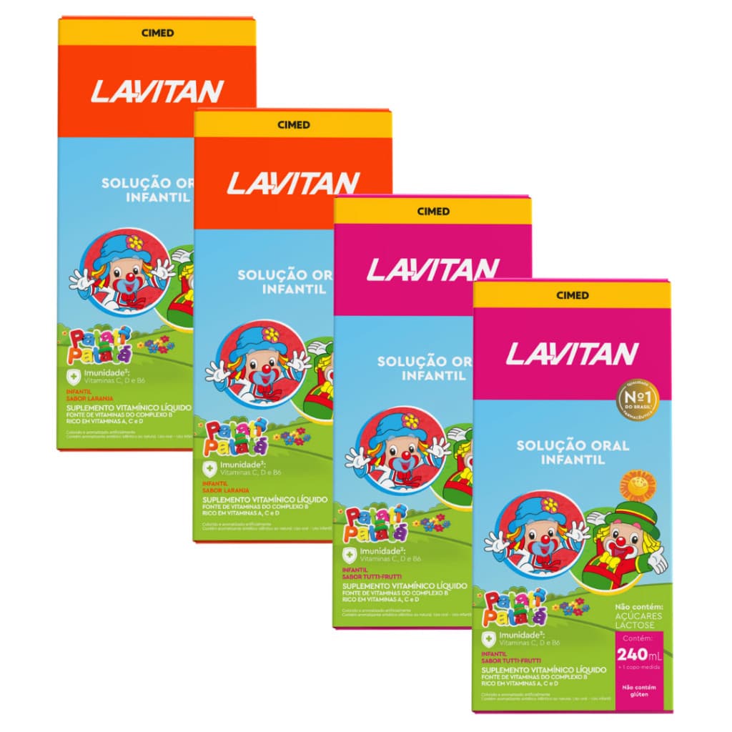 Kit Patati Patatá infantil Tutti-Frutti + Patati Patatá Laranja Cimed solução 240ml
