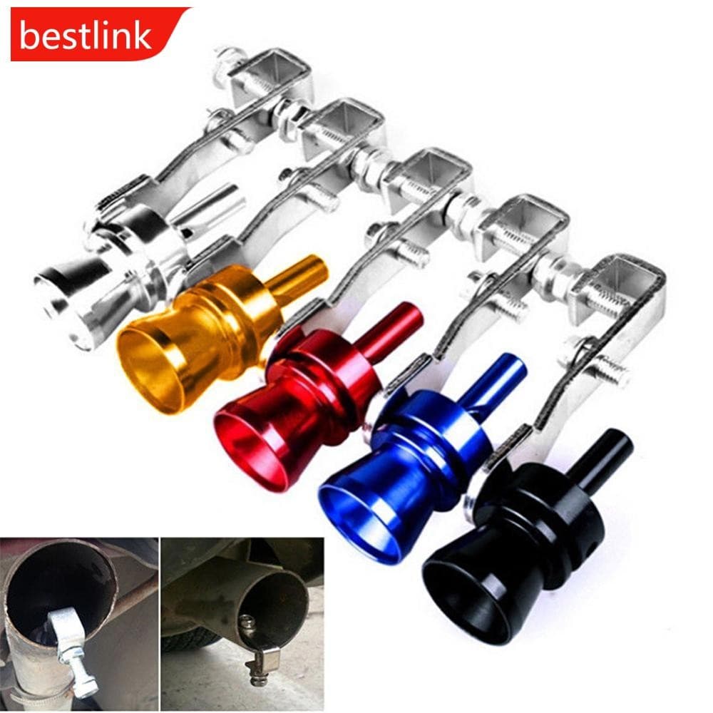 BESTLINK Universal Turbo Som Apito Tubo De Escape BOV Alumínio Carro Motocicleta Acessórios D8E6