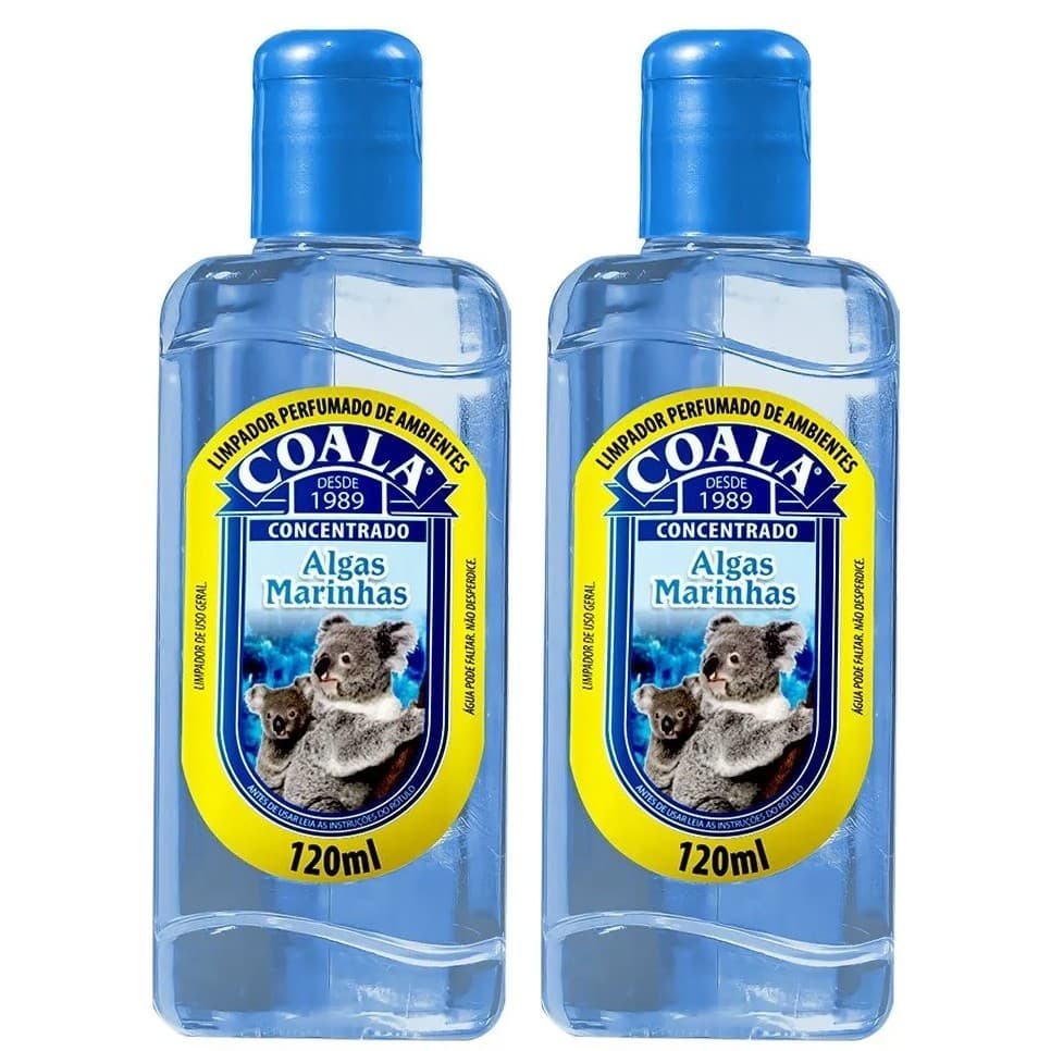 Kit 2 Coala Limpador Perfumado de Ambientes - Algas Marinhas 120ML