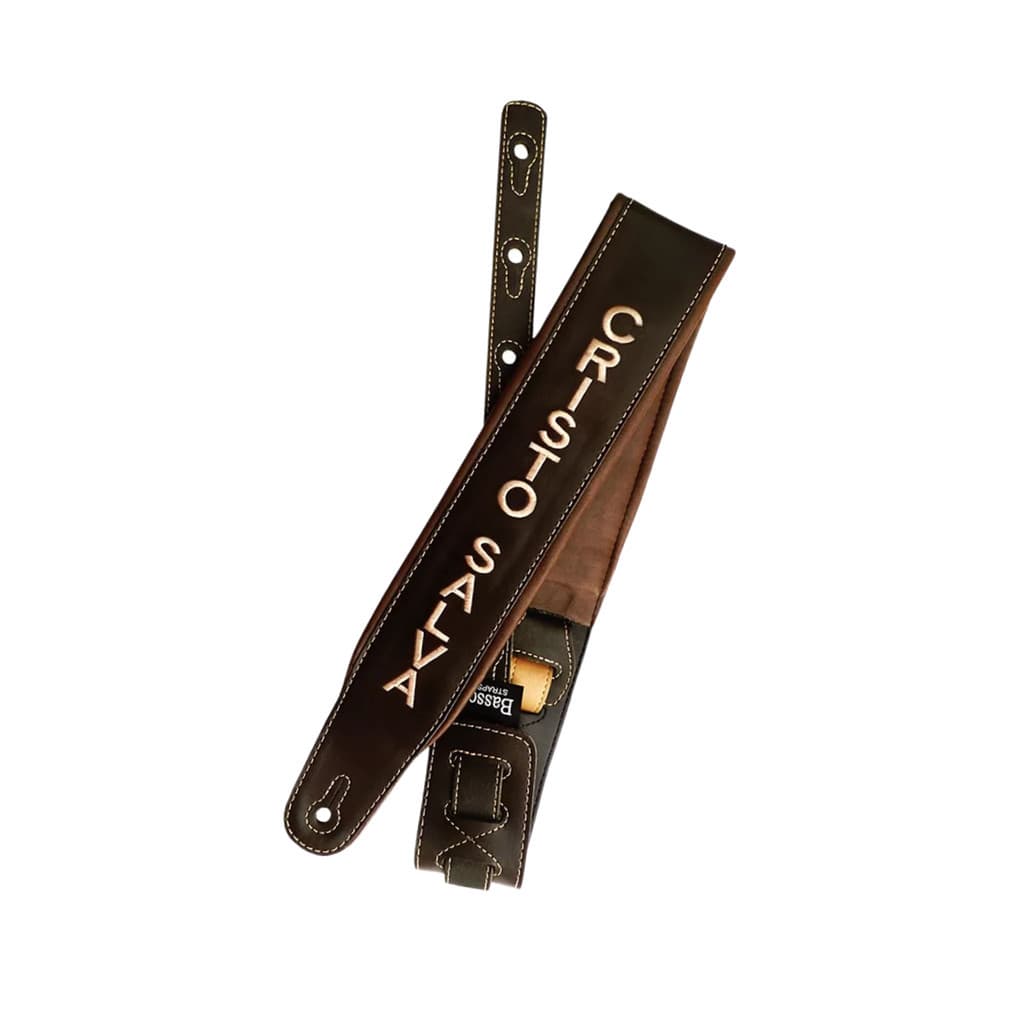 Correia Guitarra Violão Baixo Basso Cla Cristo Salva Marrom