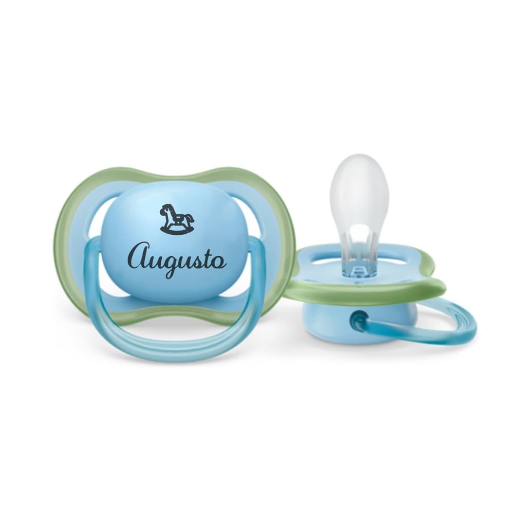Chupeta Philips Avent Ultra Air 0 a 6 Azul Personalizada A LASER