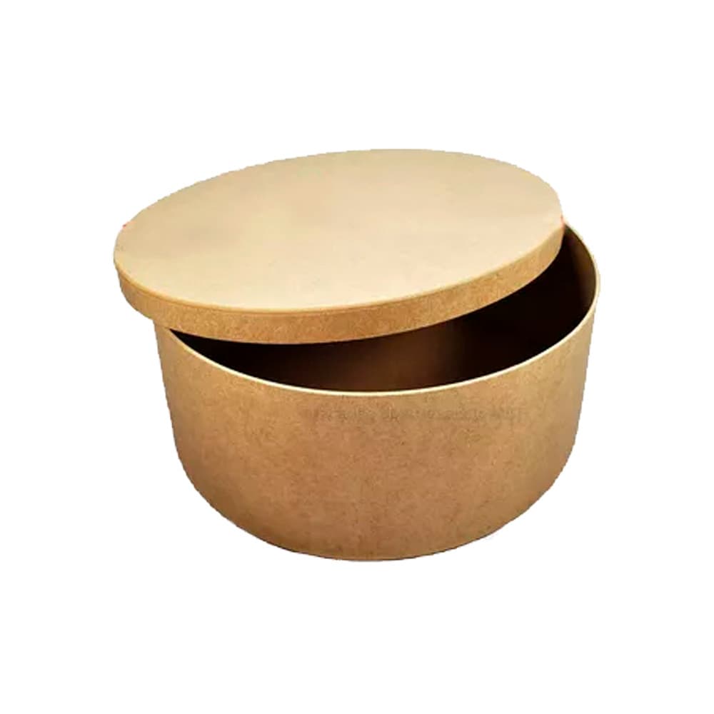 Caixa Redonda Tampa Sapato 30x10 Mdf Madeira