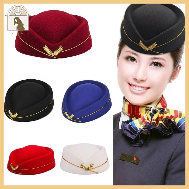 * XIMM * Chapéu Para Aeromoças , Boina , Feminino , Aeromoça , Chapéus Festa , Fantasia , Cosplay