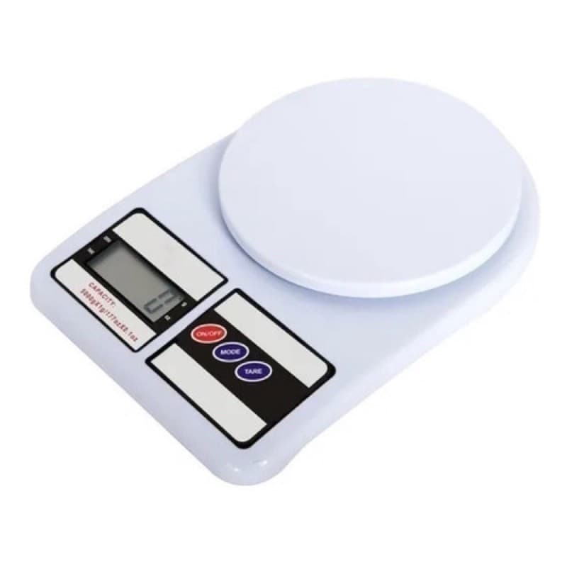 Balança Digital Precisão de Cozinha Digital Fitness Marmita Precisão 1g a 10kgs Com Pilha
