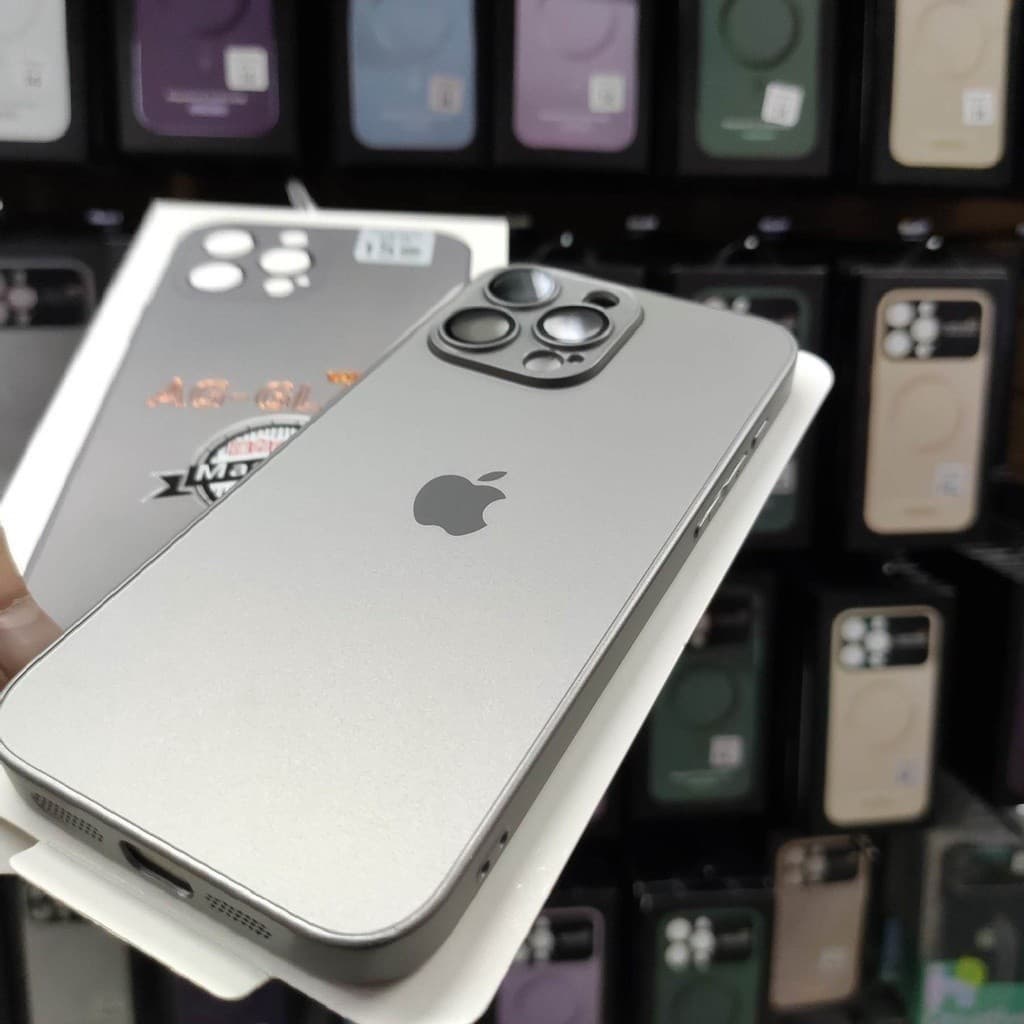 magsafe magnética capinha case slim case capinha iphone15 15promax iphone15pro 15plus Caixa protetora de vidro fosco