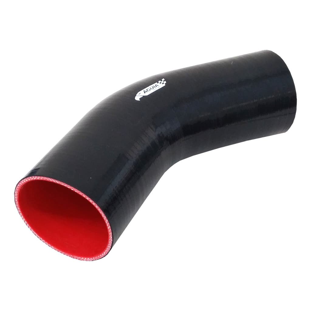 Mangote De Silicone Curva 45° Preto 3 Pol X 150mm