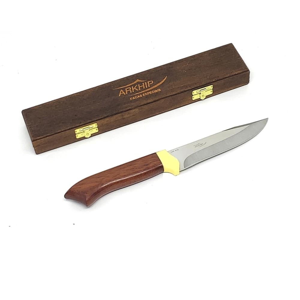 Faca Cozinha e Mesa Arkhip Churrita 5'' Cabo Madeira Caixa