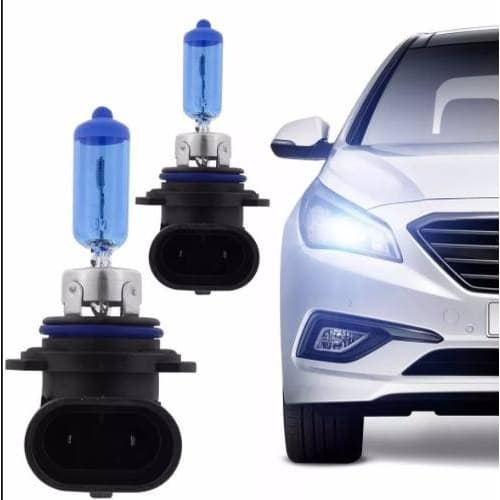 Par Lampada Super Branca Hb4 / 9006 - Efeito Xenon 8000k 55w