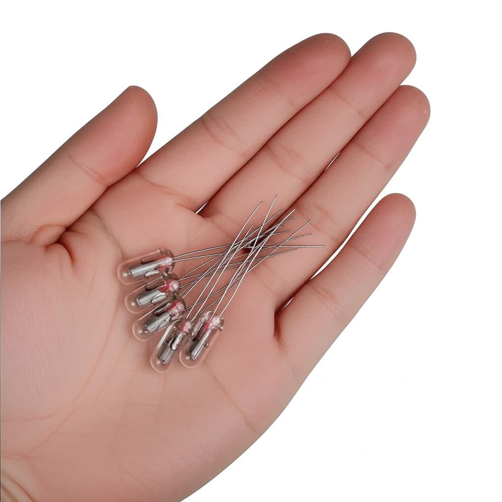 Lampada 12v 3mm Branca Âmbar 2 Unidades