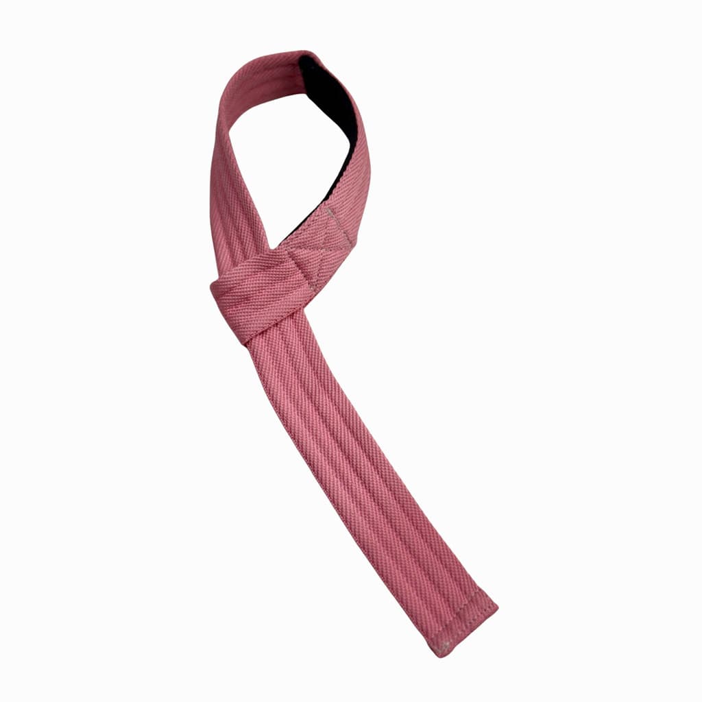 Par Straps Profissional Crossfit Musculação Alta Resistência Levantamento de Peso Hand Grip Rosa