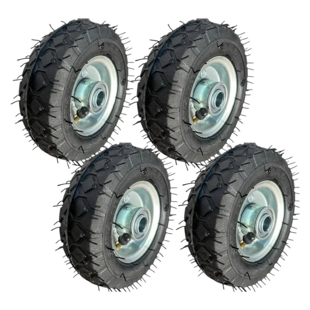 4 Pneu 6x2 Com Câmera De Ar 4 Lonas Roda Pneumática Completo eixo de 16MM 4 PR HG