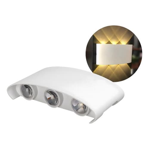 Arandela Parede Led Meia Lua 6w Bivolt Aprova D'agua 3000k (Copy)