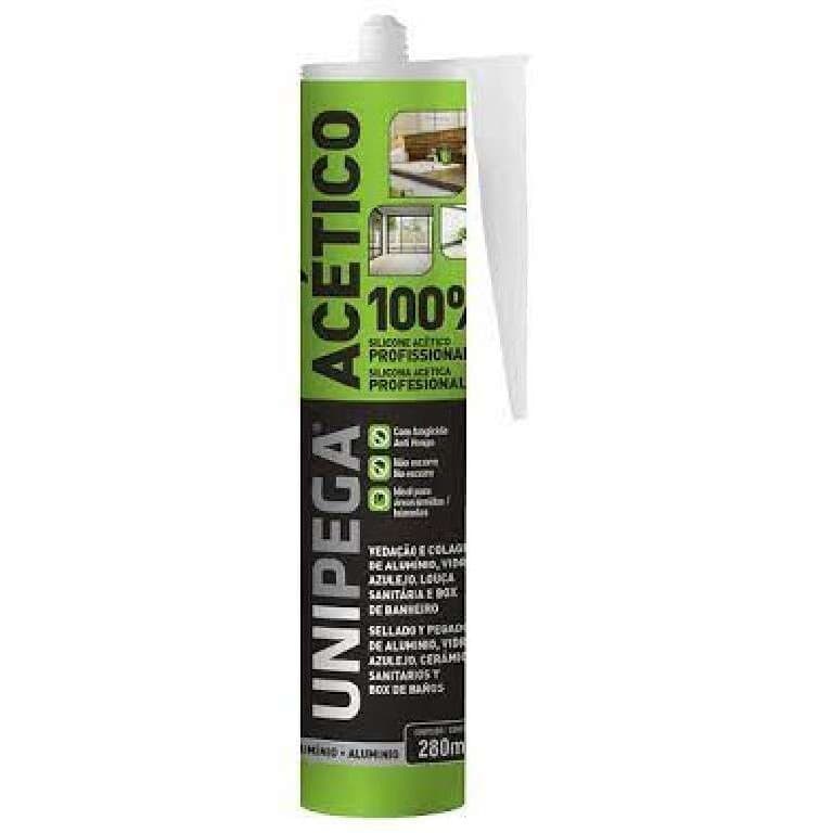 SILICONE ACETICO 260G BRANCO UNIPEGA