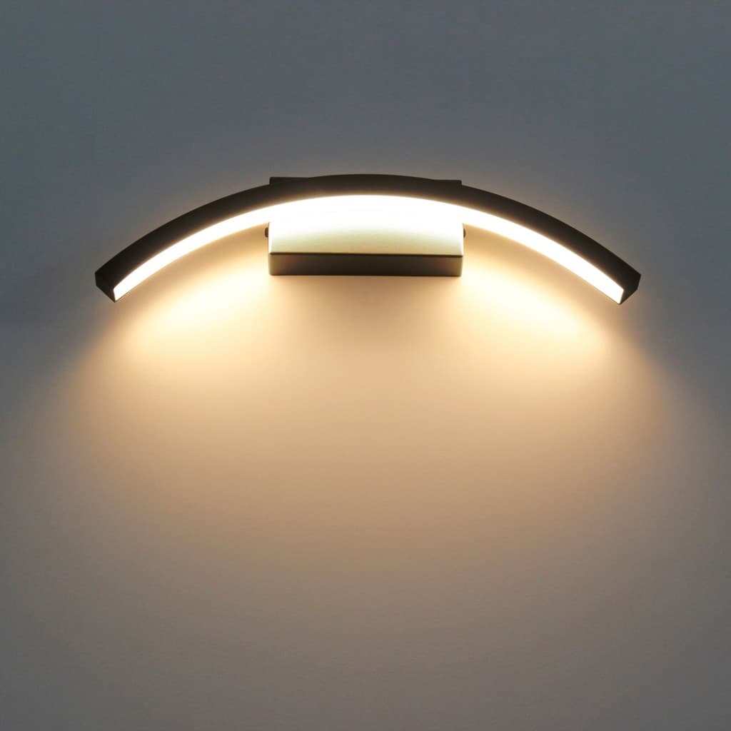 Arandela Luminaria Externa LuminaLux Fit ALX0075 Preta Muro
