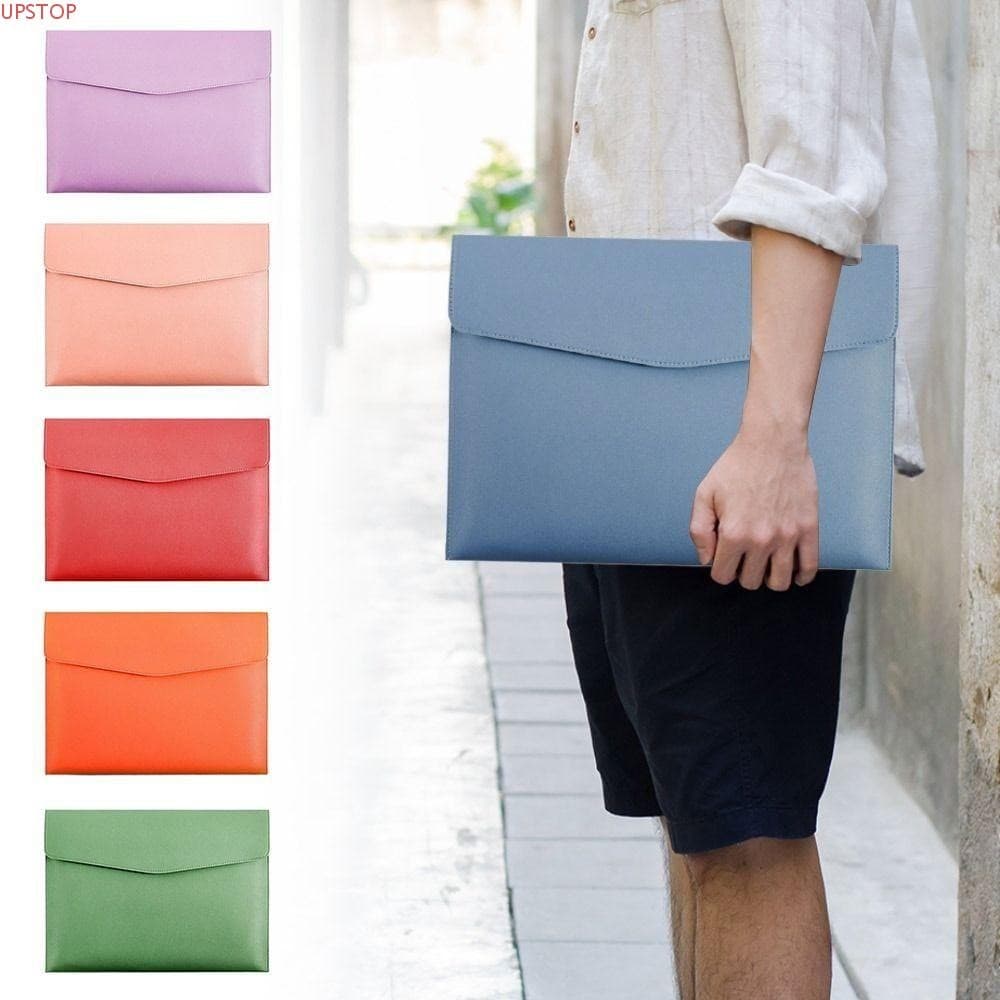 Bolsa Para Documentos De Couro UPSTOP , Pasta De Arquivo A4 A5 , Grande Capacidade