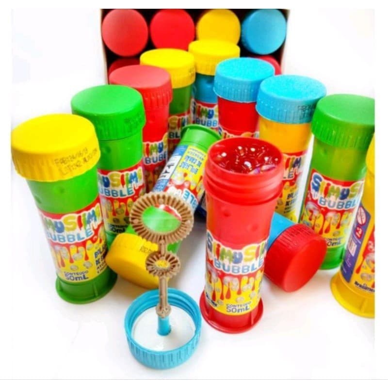 kits bolha de Sabão Super Bubble kit 10, kit 15, kit 20 tubos Coloridos com 50ml