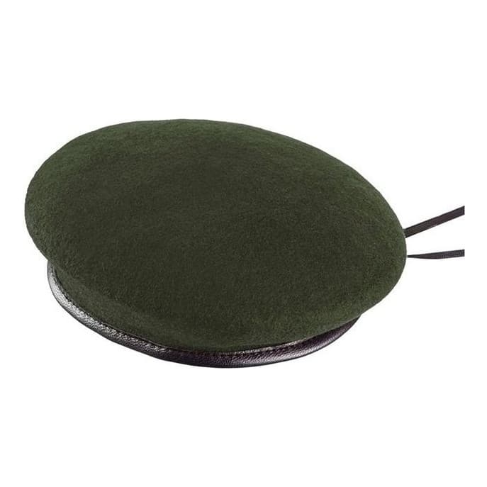 Boina Masculina Estilo Militar Francesa Feltro Borda Em Pu