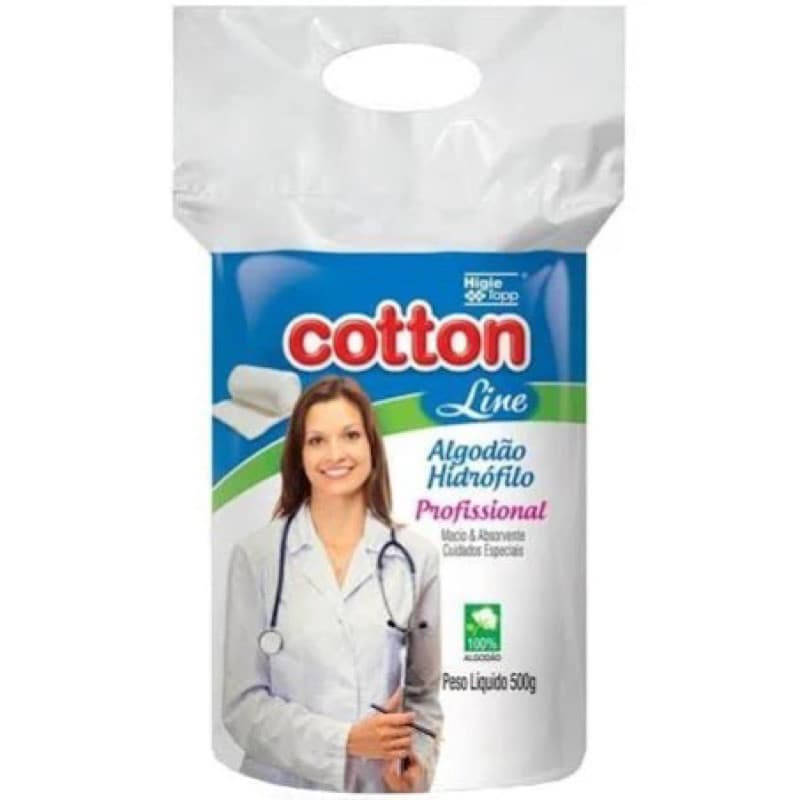 Algodão Hidrófilo DisponÍvel Rolo de 250g  Profissional Cotton Line