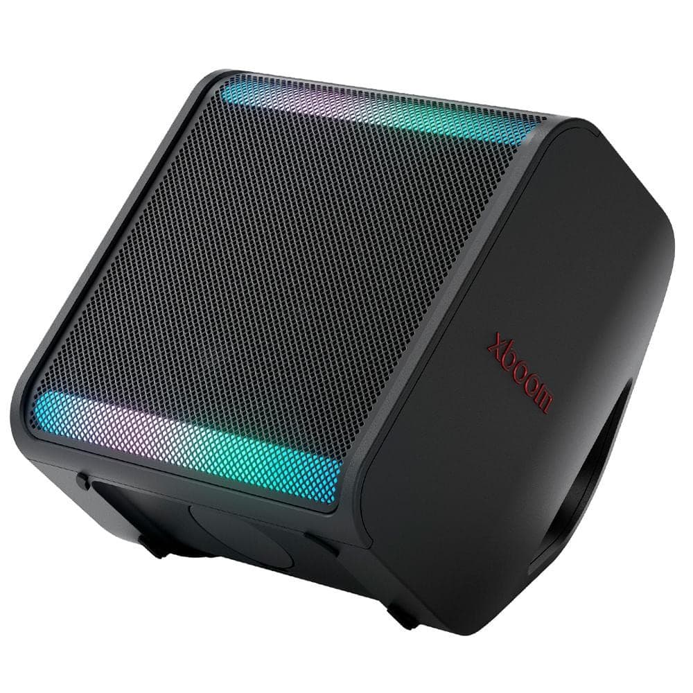 Caixa Bluetooth LG Xboom Stage301 by will.i.am Preta, Som IA, Bateria de até 12 Horas à Prova d'Água IPX4