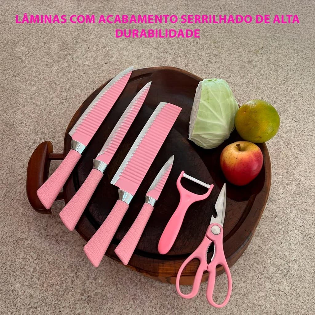 Facas Chef Tesoura Cozinha Inox Corte Preciso Cabo Antiderrapante Tesoura