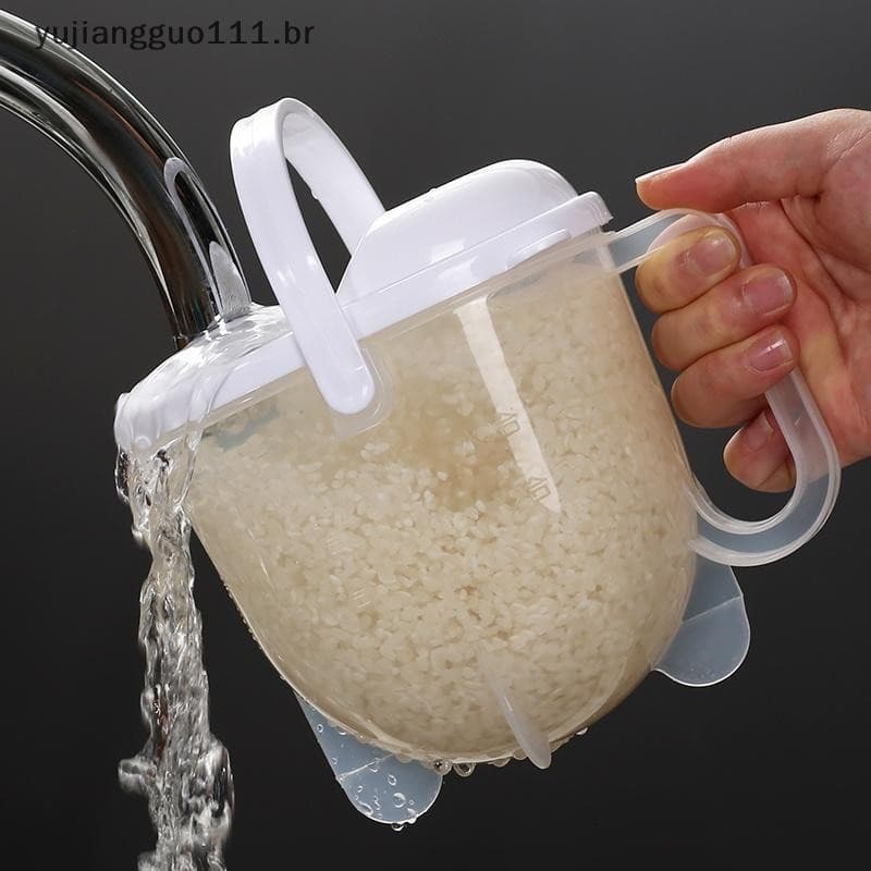 # Novo Coador De Arroz Com Alça , Tigela De Filtro De Lavagem Tampa Itens De Cozinha Multifuncionais Convenientes Para G