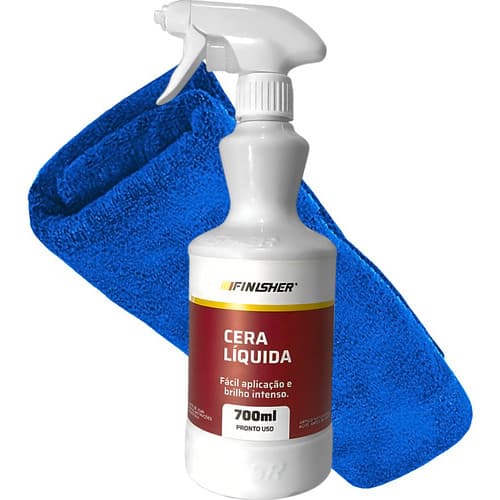 Cera Líquida 700ml Finisher + Pano Microfibra
