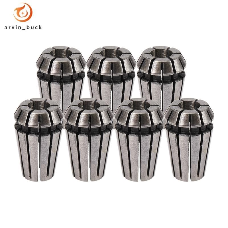 7 Peças 1-7mm ER11 Pinça Mandril Ferramenta Bits Titular De Mola Para Máquina De Gravura CNC E De Torno De Fresagem